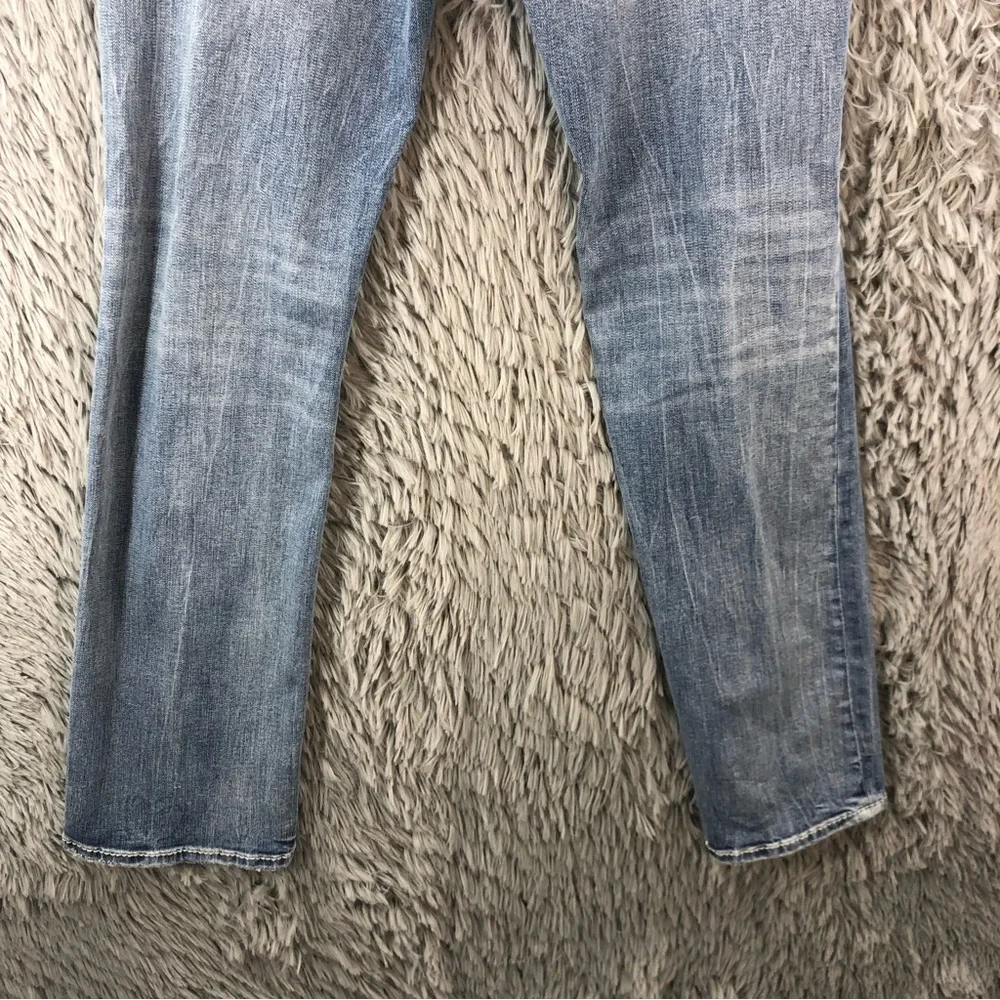 BKE Buckle Jeans Aiden Mens 30 Distressed Whiskered Straight Leg